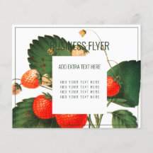 FLYER FOR BUSINESS : GARDEN + FAIXAS : STRAWBERRIS