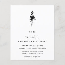 Flyer Forest Pine Tree Indie Russe nós fazemos orçamento