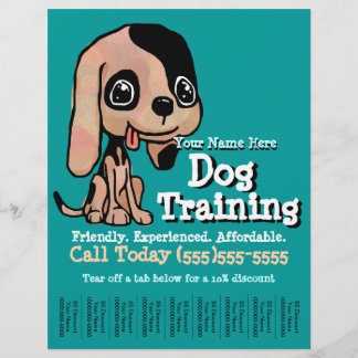 Flyer Formação de cães.Folheto de Promocionais