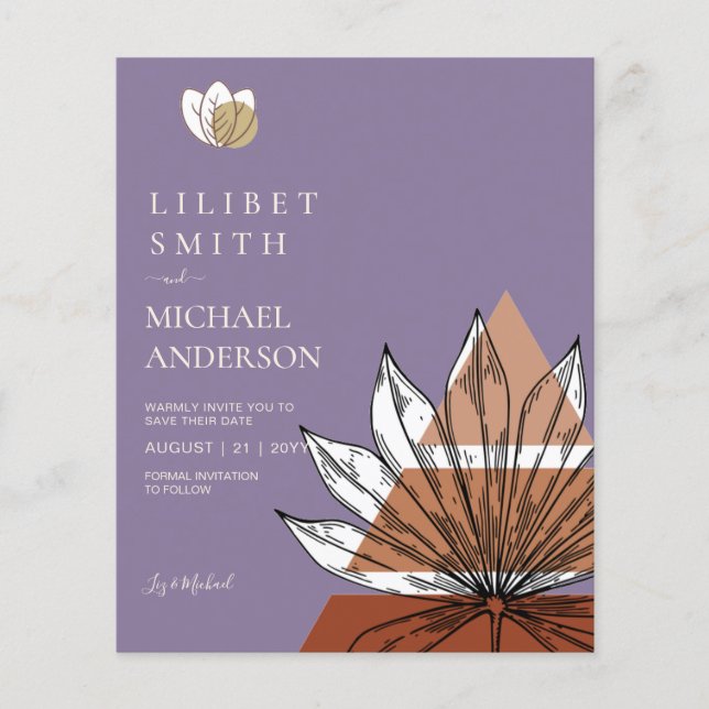 Flyer Formas de Abstrato japonês escandinavo SALVEM A DA (Frente)