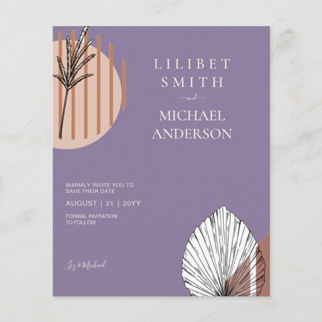 Flyer Formas de Abstrato japonês escandinavo SALVEM A DA (Frente)