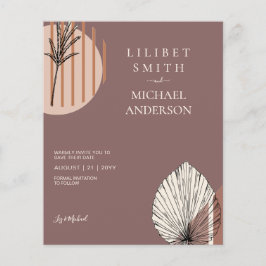 Flyer Formas de Abstrato japonês escandinavo SALVEM A DA