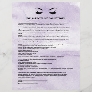 FLYER FORMULÁRIO DE CONSENTIMENTO DE EXTENSÃO DE CÍLIOS 