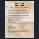 Flyer FORMULÁRIO DE CONSULTA DE EXTENSÃO EYELASH DO Café<br><div class="desc">Extensões Eyelash Os formulários de consentimento são perfeitos para o seu negócio de Extensão Lash. Este formulário de consentimento moderno e sofisticado apresenta uma ilustração glamourosa e minimalista das pestanas de uma mulher um título e um bloco onde você pode inserir todos os seus detalhes de consentimento informado sobre um...</div>