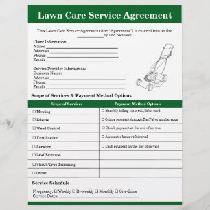 Flyer Formulário de Contrato de Assistência Lâmpada Mode