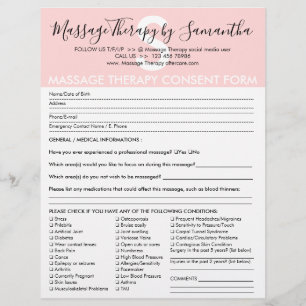 Flyer Formulário de Orçamento de Consentimento de Terapi