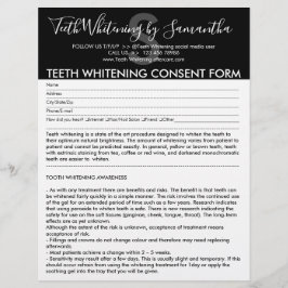 Flyer Formulário de Orçamento de Consentimento Moderno p