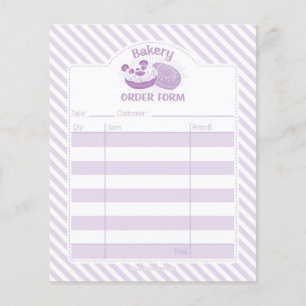 Flyer Formulário de Pedido de Panificação de Rosquinh