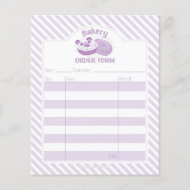 Flyer Formulário de Pedido de Panificação de Rosquinha P