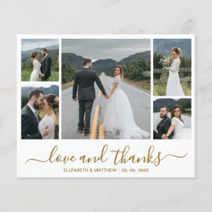 Flyer Foto Chic Collage Orçamento Casamento Obrigado Fly