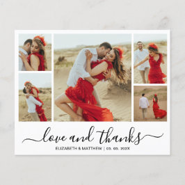 Flyer Foto Chic Collage Orçamento Casamento Obrigado Fly