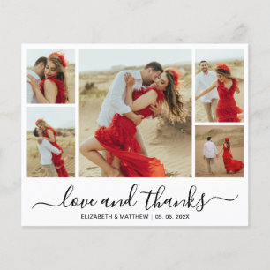 Flyer Foto Chic Collage Orçamento Casamento Obrigado Fly