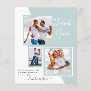 Flyer Foto Collage OBRIGADO VOCÊ Casamento/Bebê/Formando