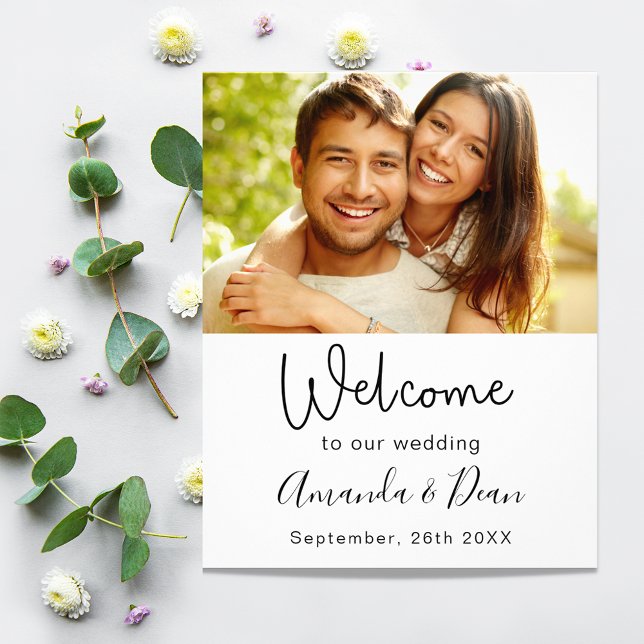 Flyer Foto de boas-vindas do programa de casamento (Criador carregado)