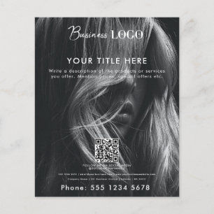 Flyer Foto de cheio Bela Cabelo Nail Salon Hairdresser