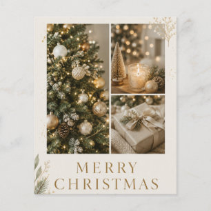 Flyer Foto de Natal personalizada em estilo familiar