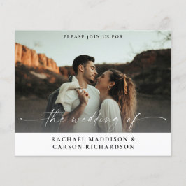 Flyer Foto de Orçamento e Caligrafia 3B Horizontal W Cas