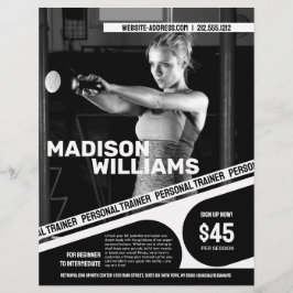 Flyer Foto de Personal Trainer Ousada