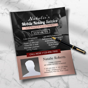 Flyer Foto do Agente de Assinatura do Empréstimo do Ser