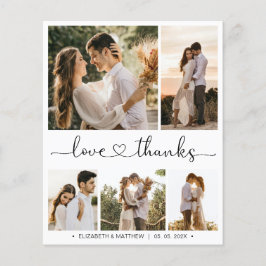 Flyer Foto Do Orçamento Casamento De Colagem Obrigado Fl