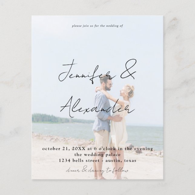 Flyer Foto do Orçamento Nomes Grandes Foto Vertical Casa (Frente)