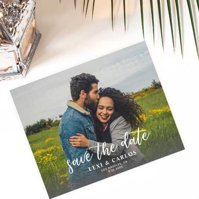 Flyer Foto e caligrafia 2A Horiz Mais Claro Salva a Data (Criador carregado)