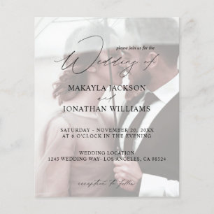 Flyer Foto Moderna de Orçamento 4 Casamento Vertical