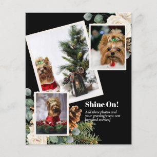 Flyer FOTO NATAL - Adicionar 3 Fotos da Família