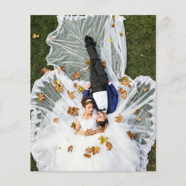 Flyer Foto personalizada de casamento (Frente)