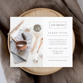 Flyer Foto profissional minimalista de eventos empresari