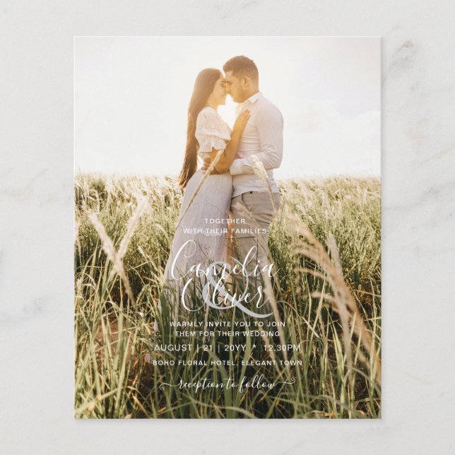 Flyer FOTOGRAFIA DE Casamento ORÇAMENTAL Sage Monocromo (Frente)