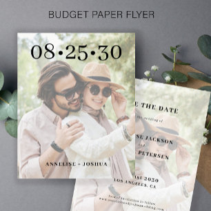 Flyer Fotografia de orçamento casamento salvar data