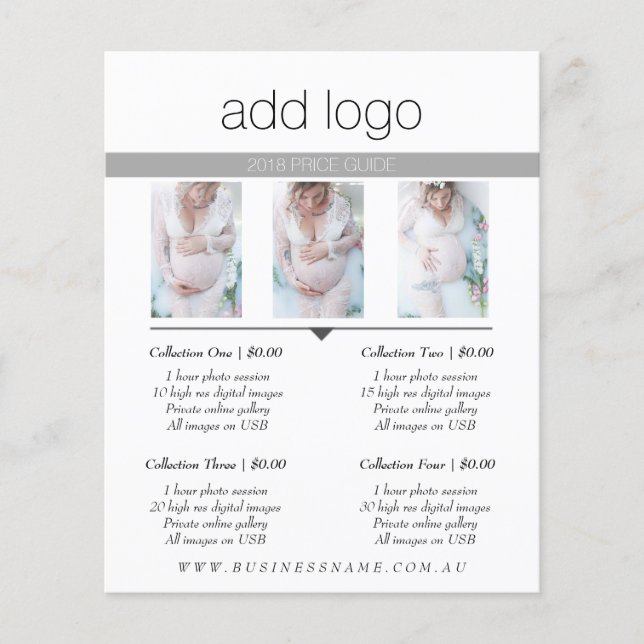 FLYER FOTOGRAFIA ORIENTAÇÃO DE PREÇO GUIA DE PREÇOS TAXA (Frente)