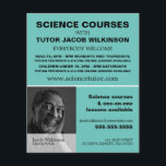 Flyer Fotografia Personalizada, Anúncio do Curso de Ciên<br><div class="desc">Fotografia Personalizada,  Folhetos De Publicidade De Curso De Ciência Pela Loja De Cartão de visita.</div>