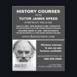 Flyer Fotografia Personalizada, Anúncio do Curso Históri<br><div class="desc">Fotografia Personalizada,  Folhetos De Publicidade Do Curso Histórico Por Loja De Cartão de visita.</div>