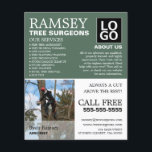 Flyer Fotografia Personalizada - Cirurgião-Árvore - Arbo<br><div class="desc">Fotografia Personalizada - Cirurgião Árvore - Folhetos Publicitários Arboristas Da Loja De Cartão de visita.</div>