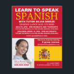 Flyer Fotografia Personalizada, Curso de Língua Espanhol<br><div class="desc">Fotografia Personalizada,  Folhetos De Publicidade Em Língua Espanhola Pela Loja De Cartão de visita.</div>