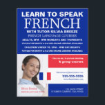 Flyer Fotografia Personalizada, Curso de Língua Francesa<br><div class="desc">Fotografia Personalizada,  Folhetos De Publicidade De Idioma Francês Pela Loja De Cartão de visita.</div>