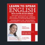 Flyer Fotografia Personalizada, Curso de Língua Inglesa<br><div class="desc">Fotografia Personalizada,  Folhetos De Publicidade Do Curso De Língua Inglesa Pela Loja De Cartão de visita.</div>
