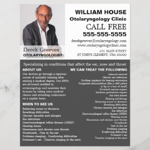 Flyer Fotografia Personalizada, Otolaringologista