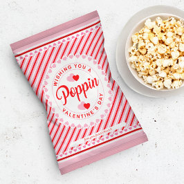 Flyer Frasco de Dia de os namorados Popcorn Bag Wrapper