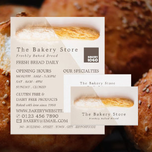 Flyer Fresh Baguette, Trendy Bakery Store
