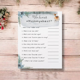 Flyer Frio Fora do Chá de fraldas de Animais do Inverno 