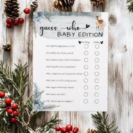 Flyer Frio Fora Do Inverno Animais Chás de fraldas Adivi