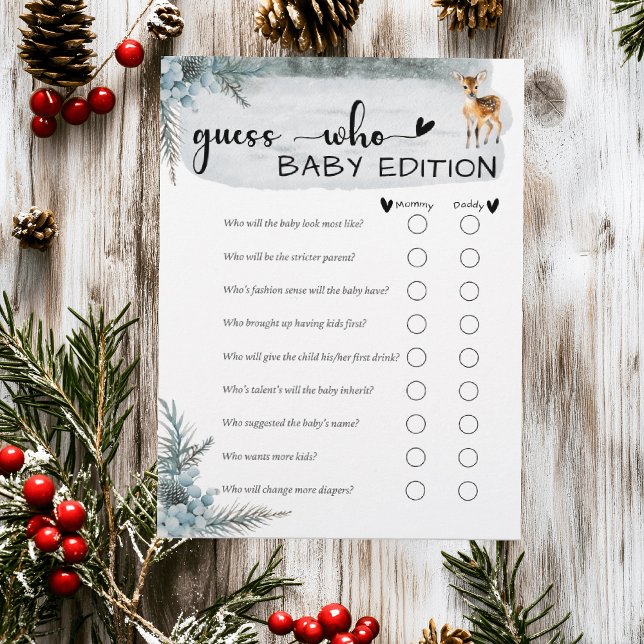 Flyer Frio Fora Do Inverno Animais Chás de fraldas Adivi (Criador carregado)