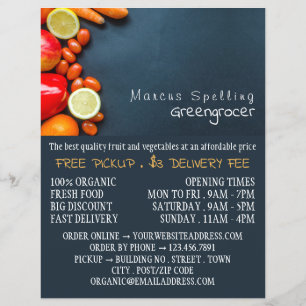 Flyer Frutas e legumes, Publicidade em Greengrocer