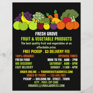 Flyer Frutas e Produtos Hortícolas, Comboios Publicitá