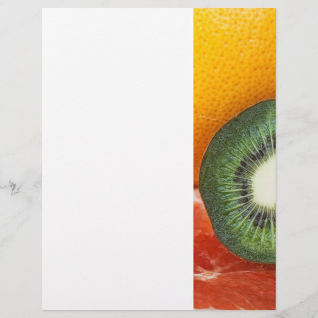 Flyer Frutas tropicais: kiwi e toranja (Frente)