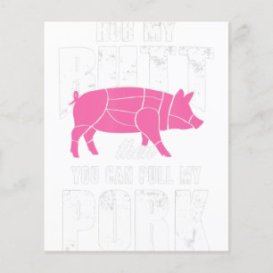 Flyer Fumadores-mestre do grelhador de carne de porco e 