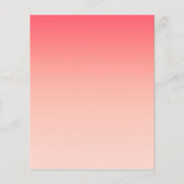 Flyer Fundo de gradação de cor rosa e pêssego